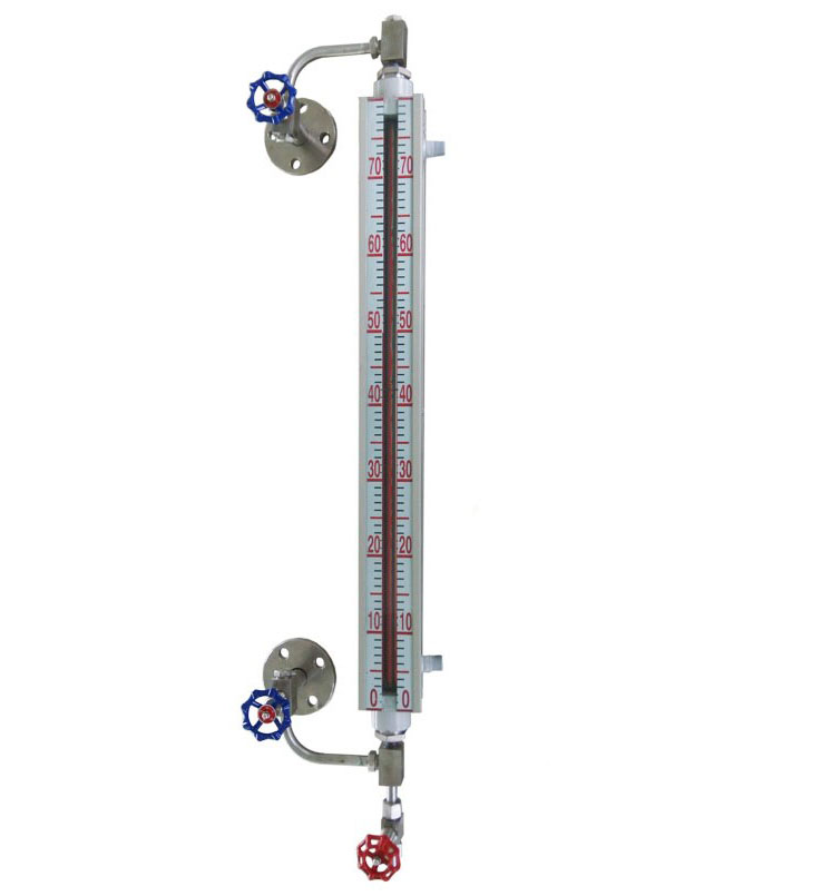 UGS型無(wú)盲區(qū)石英管/玻璃管液位計(jì) 雙色/彩色 可帶伴熱、LED燈 材質(zhì)碳鋼/不銹鋼 UGS